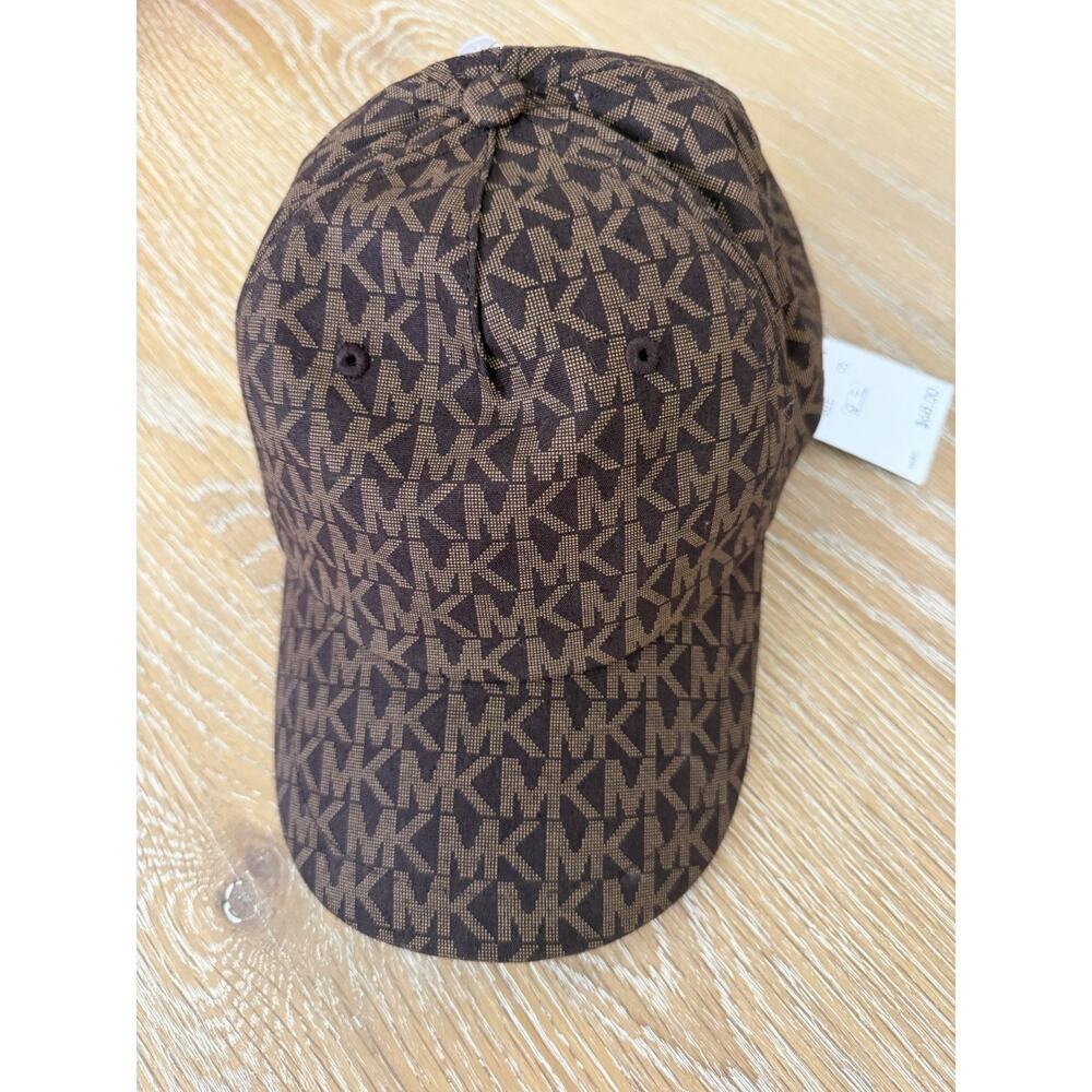 Michael Kors NEW Monogram Logo Adjustable Baseball Cap Hat One Size